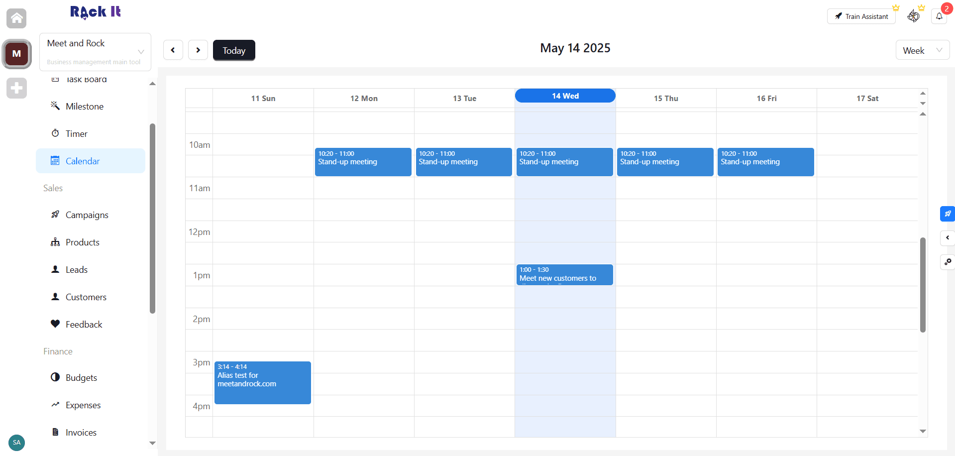 Smart Calendar Interface